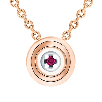 

Gold pendant with rubies sunlight