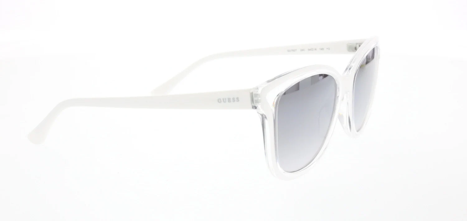 

Women's sunglasses gu 7627 24c bone white organic rectangle rectangular 54-18-145 guess