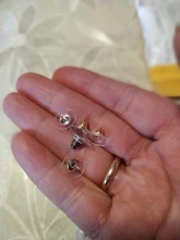 100 unids/lote de pendiente de la espalda de topes y traseras pendiente a suministros para joyería, resultados de la joyería de DIY haciendo Accesorios