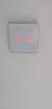 Interruptor de luz táctil de pared estándar de la UE, toma de corriente de pared, Sensor, Panel de cristal blanco, con retroiluminación LED, AC220V