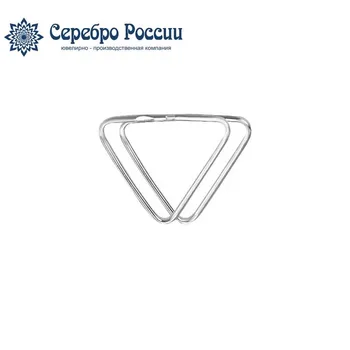 

Silver earrings rings the Congo silver Russian s-013r-74668