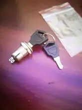 Interruptor de botón electrónico de aleación de Zinc de 12mm, interruptor de apagado, bloqueo de teléfono, interruptor de alimentación de seguridad, terminales tubulares + 2 llaves, 2 posiciones