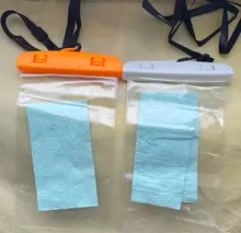 Sellado de bolsas resistentes al agua para teléfono con correa proteger bolsa seca funda protectora 3,5-6 pulgadas teléfono inteligente piscina bolsas