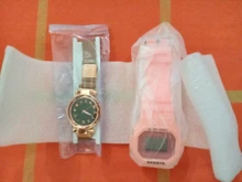 Relojes de pulsera de lujo para mujer, con cielo estrellado, hebilla magnética, de cuarzo, Superficie geométrica, pulsera luminosa