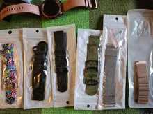 18/20/22mm correa de reloj para Samsung Galaxy ver 3 46mm 42mm Amazfit Pace/Bip/Gts2 activo de nylon pulsera huawei gt 2-2e-pro banda