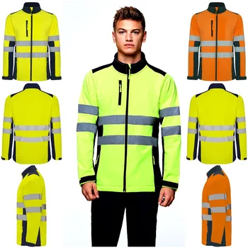 

Jacket men High Visibility. Soft shell. CE Certification. Antares