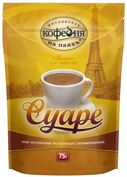 

Coffee Moscow coffee shop on the page "Suare", soluble, 75 gr