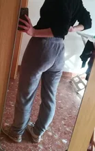 Velvet Trousers Loose Pants Heliar Warm Outerwear Elastic Woolen Women Winter 