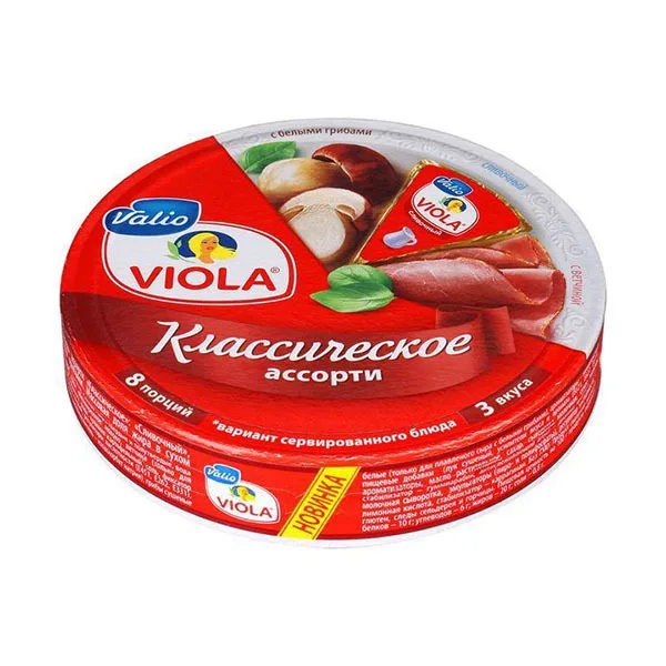 Сыр плавленый Valio Viola классическое ассорти 50% 8 порций 130 г| |