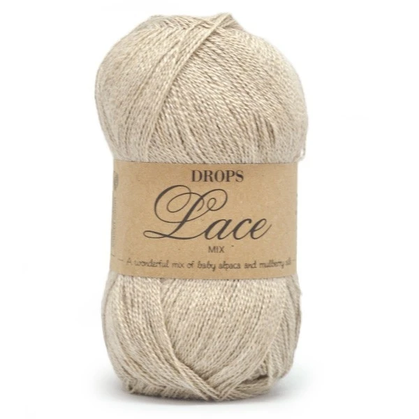 2020m Бежевый Пряжа DROPS «Lace» - Цвет: 2020m Бежевый