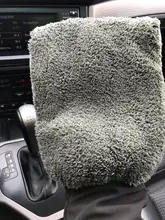 Guantes de lavado de coches microfibras de Coral de limpieza lavar herramientas grueso paño de limpieza de cuidado de doble cara-de-guante de limpieza Mitt
