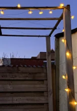 Fairy-Light Fence Led-String Patio Solar-Powered Outdoor Garden Christmas New Honey Cute