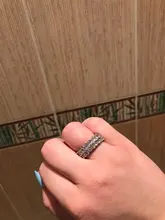 Huitan-Anillo de lujo para mujer, Micro pavé grande redondo/cuadrado/ovalado de CZ, joyería de boda, regalo de amor para esposa, alta calidad