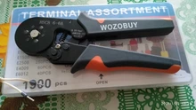 Alicates Terminales hexagonal,WOZOBUY Alicate hexagonal de trinquete ajustable,se utiliza para extremos de cable de 0.25-6.0mm² / AWG 23-10 con 1900 Pcs conector de cable
