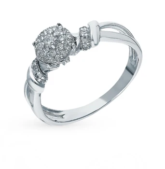 

Gold ring with diamonds sunlight sample 585