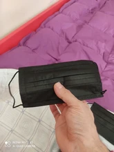 10/20/50/100/200/600 uds máscaras desechables no tejida cara máscaras de capa de 3 capas filtro Anti polvo transpirable adultos máscara de boca negro