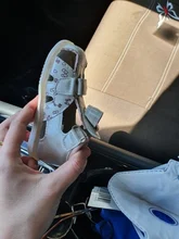 Apakowa-Sandalias de Punta cerrada para niñas pequeñas, zapatos ortopédicos adecuados para playa, de verano, con mariposas y princesas, 1 año