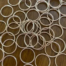 50-200 unids/lote 4 6 8 10 12 mm saltar anillos dobles lazos Color oro conectores de anillos partidos para suministros de fabricación de la joyería DiY