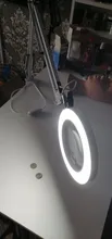 Plegable 5/8X iluminado lupa USB 3 colores LED lupa soldadura para la soldadura de hierro de reparación/lámpara de mesa/cuidado de la piel belleza herramienta