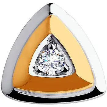 

Sokolov pendant with 1 cubic zirconia in red gold