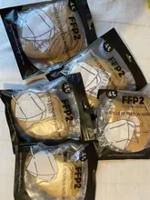 Mascarillas ffp2 de 6 capas, máscara respiradora FFP2 de seguridad, con filtración del 95%