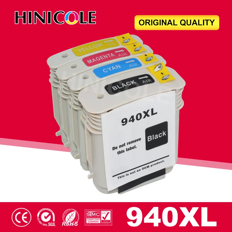 Картриджи для принтеров HINICOLE 940XL совместимые с чипом 4X HP 940 Officejet Pro 8000 8500 8500A