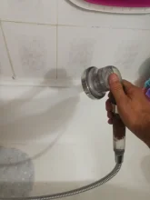 Bath-Head Shower Adjustable High-Pressure Stone Stream Negative-Ion Handheld Ce 