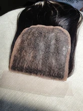 Extensiones de cabello humano con encaje para mujer, accesorio capilar liso de piel sintética con Base de seda 4x4, cierre de cuero cabelludo falso 100% Remy brasileño, prearrancado de 20 pulgadas