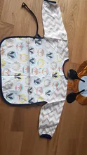 Babero de manga larga para bebés, accesorio de ropa de protección para niños, bufanda para infante, bandana con mangas, babero para bebé a prueba de agua, lavable