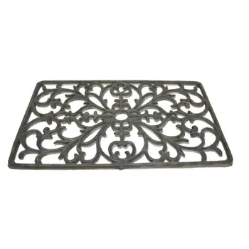 

Doormat rectangular iron casting. Measures: 57x34 cm.