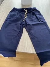 Garemay-pantalones de lino y algodón para mujer, pantalón holgado para mujer, pantalón informal de Color sólido, Harem, Capri de talla grande para mujer
