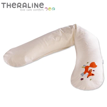 

Pillow for pregnant women and nursing theraline 190 cm bouquet Blue