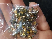 200 unids / lote, cierres de cala, tapas de extremo de cordón, cinta de cuerda, Clip de cuero, punta, conectores de cuentas de engarzado para bricolaje, suministros para hacer joyas