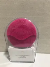 Ultra sonic eléctricos de silicona cepillo de limpieza Facial Sonic cara limpiador limpiando piel Mini lavadora masajeador cepillo recargable