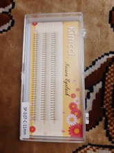 Kimcci-pestañas 3D individuales de cilios, pestañas naturales de visón para extensiones, 120 manojos, maquillaje negro, pestañas postizas