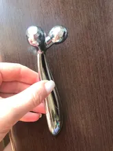 Rodillo masajeador de Estiramiento facial 3D, instrumento de masaje de Metal + ABS, rodillo giratorio 360, con forma de Y para Estiramiento facial Y eliminación de arrugas