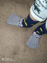 Los niños de dedo calcetines bebé niño niños niñas niños de dibujos animados de animales cinco calcetín con dedos medias, calcetines del dedo del pie 1 pares calcetines del bebé lindo