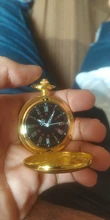 Reloj de bolsillo dorado con cadena para hombre y mujer, Steampunk, números romanos