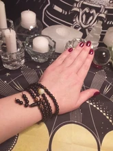 Pulsera de terapia magnética de obsidiana negra, piedra Natural, para pérdida de peso, Unisex, adelgazamiento, cuidado de la salud, 1 ud.