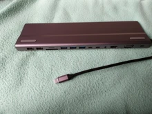 DeepFox 14-In-1 Type C Hub USB C to HDMI VGA Lan USB 3.0 Ports SD/TF Card Reader USB-C