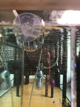 Fish-Feeder Automatic Food-Feed-Tool Red Cup Funnel with Suction-Cup Tapered