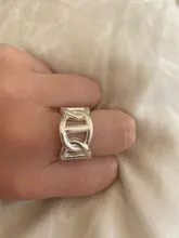 Foxanry-anillos de fiesta de Plata de Ley 925, cadena Simple hueca, Cruz, geométrica, diseño creativo hecho a mano, regalos de joyería para novia