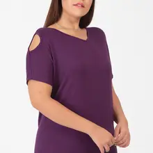 Sans Textile женская блузка из вискозы с низким вырезом на плечах Damson