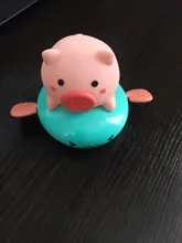 Cerdo de juguete de dibujos animados para bebé, juguete de agua clásico para bebé, Tortuga de natación infantil, cadena enrollada, relojería, juguete de playa para niños, 1 ud.