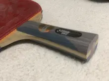 DHS-raqueta de tenis de mesa profesional con Hurricane 8 y goma de arco de estaño FL, Mango para sacudir, palo de Ping Pong con funda, 6002