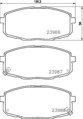 Колодки тормозные дисковые передн. ELANTRA GT(GD) i30(FD) i30