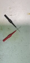 Aguja de perforación de aislamiento, multímetro no destructivo, sondas de prueba, rojo/Negro, 30V-60V, para enchufe de plátano, 2 uds.