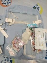 JOYPESSIE-Mochila de Nylon Kawaii para mujer, morral escolar impermeable a la moda para chicas adolescentes, bonita Mochila de estudiante, Mochila de viaje