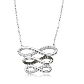 

925 sterling Silver Triple Infinity Ladies Necklace