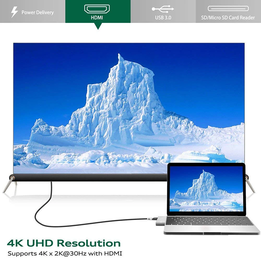 IREALTHINK usb type-C адаптер usb c концентратор для HDMI OTG type c док-станция usb-хаб для планшета 5 в 1 usb c onnector